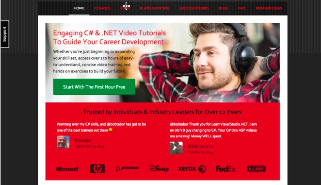 Make Mention Media 為他們的一位客戶創建的 CTA 屏幕截圖