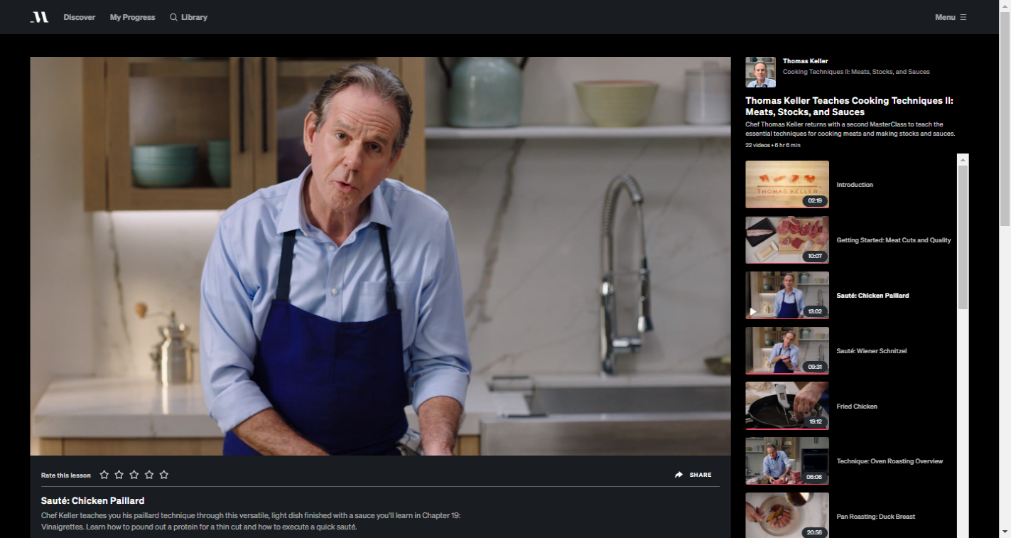 Thomas Keller Masterclass Recenzja - Informacje