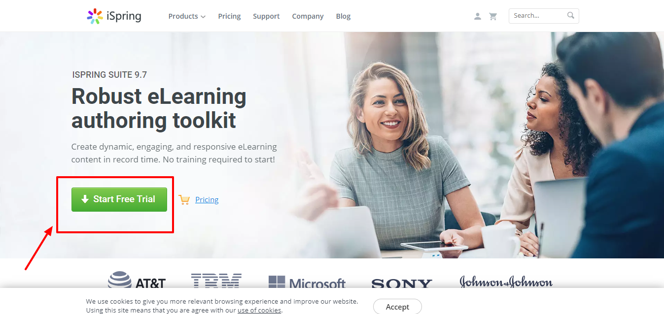 iSpringソリューションレビュー-試してみる iSpring solution review - start try