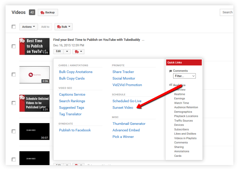 TubeBuddy 검토 - 일몰 비디오 TubeBuddy Review- Sunset Videos