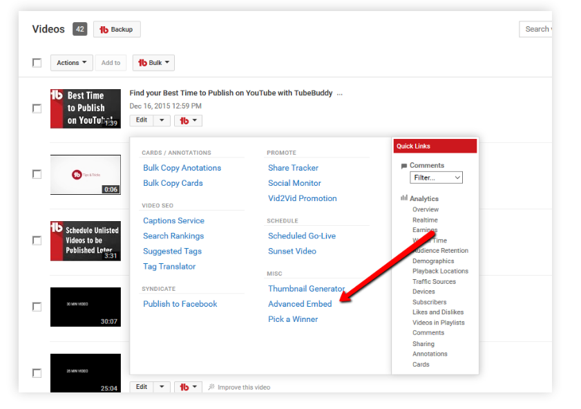 TubeBuddy 검토 - 고급 비디오 임베딩 TubeBuddy Review- Advanced video Embedding