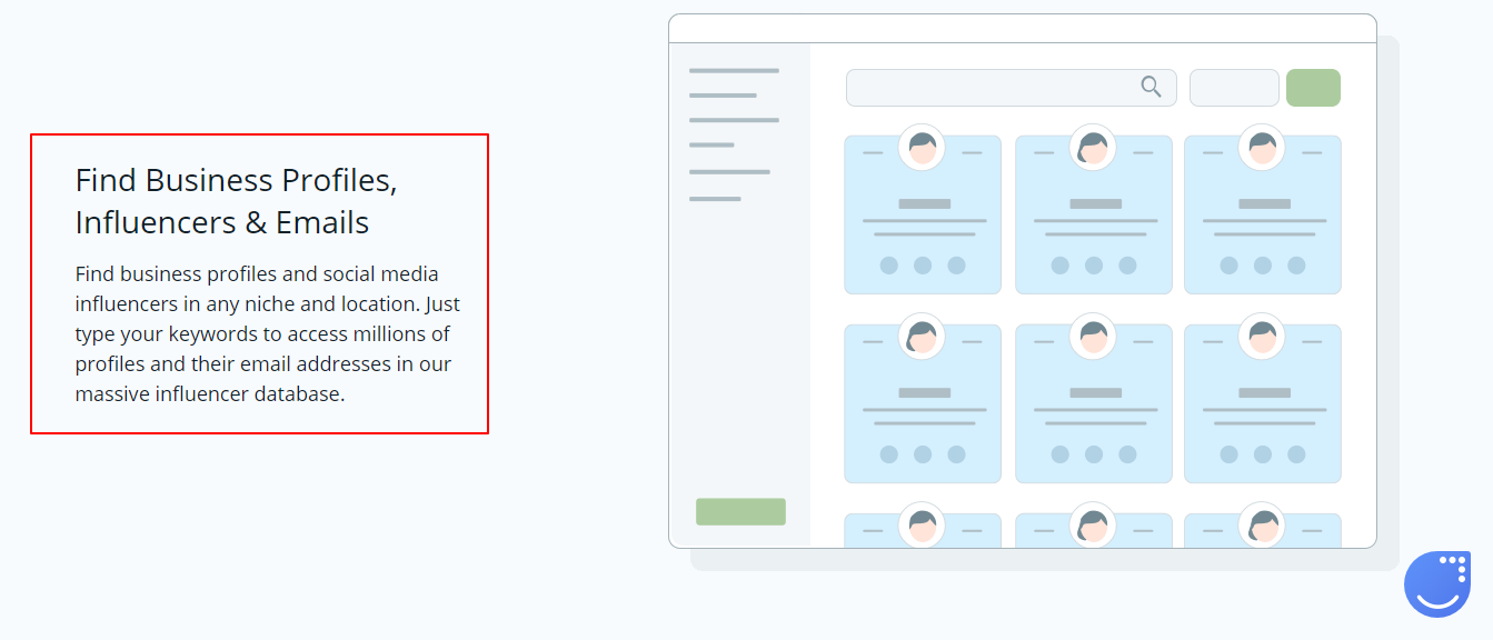 İşletme Profillerini, Etkileyenleri ve E-postaları Bulun
