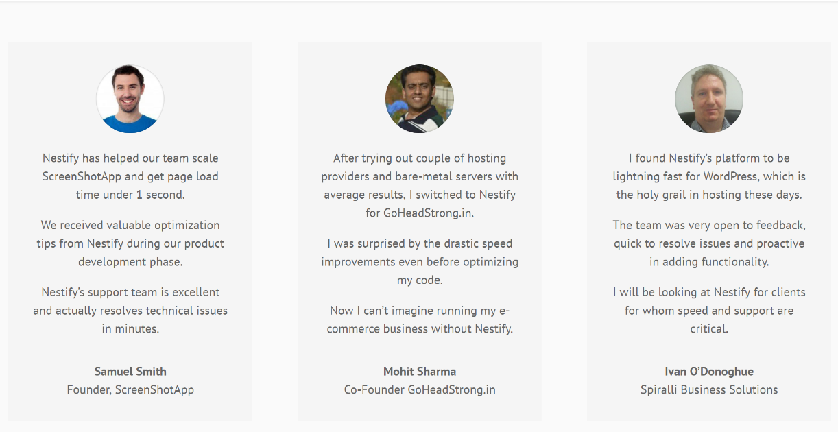 嵌套推荐 Nestify Testimonials