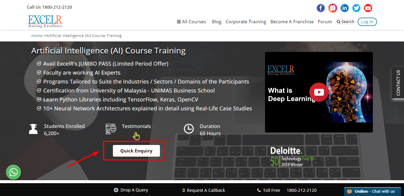 Excelr Review - Artificial Intelligence