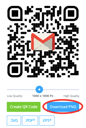 Baixe o código QR no QRCode Monkey