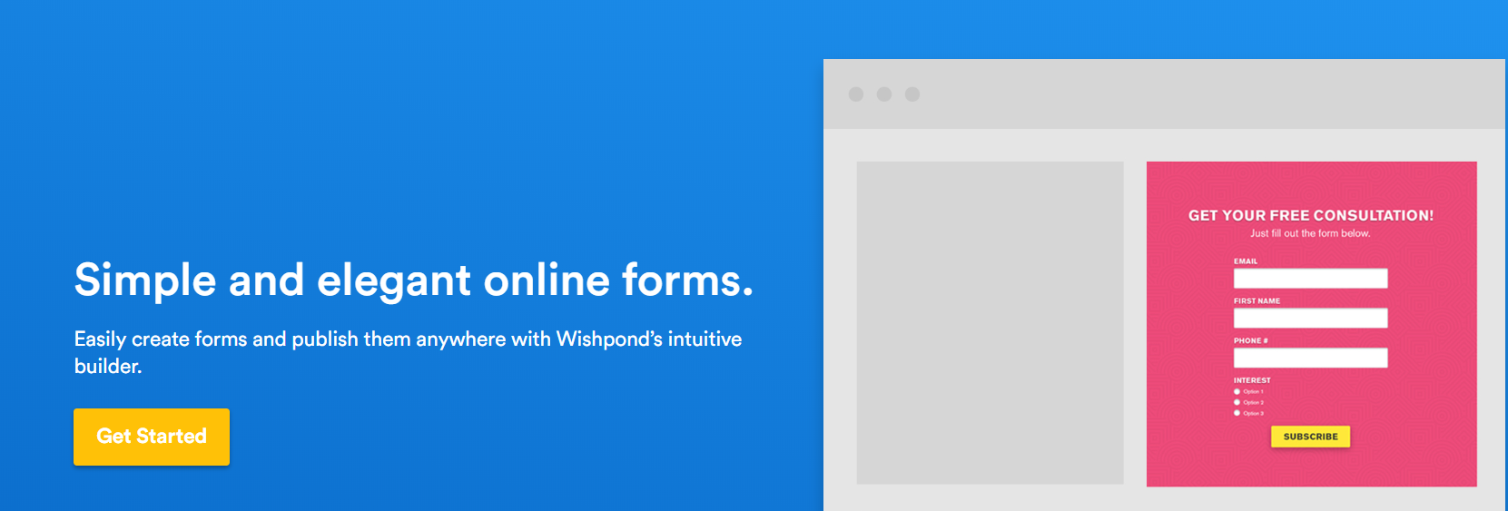 Wishpond - ตัวสร้างแบบฟอร์มออนไลน์ง่าย ๆ Wishpond - Easy Online Form Builder