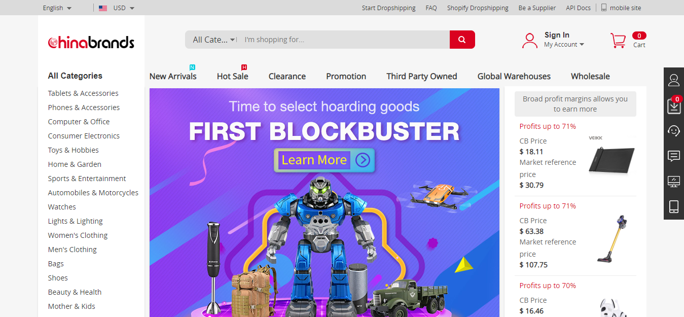 Top Chinese Wholesale Websites- Chinabrands