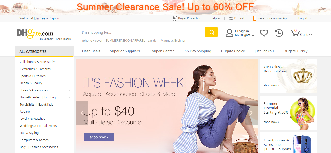 Top Chinese Wholesale Websites- Dhgate