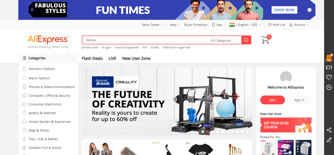 Top Chinese Wholesale Websites- Aliexpress