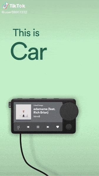 Spotify Car Thing TikTok reklamı