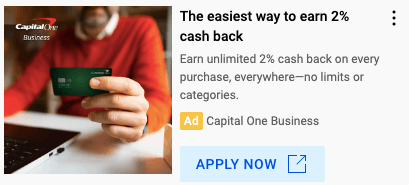 Capital One görüntülü reklam