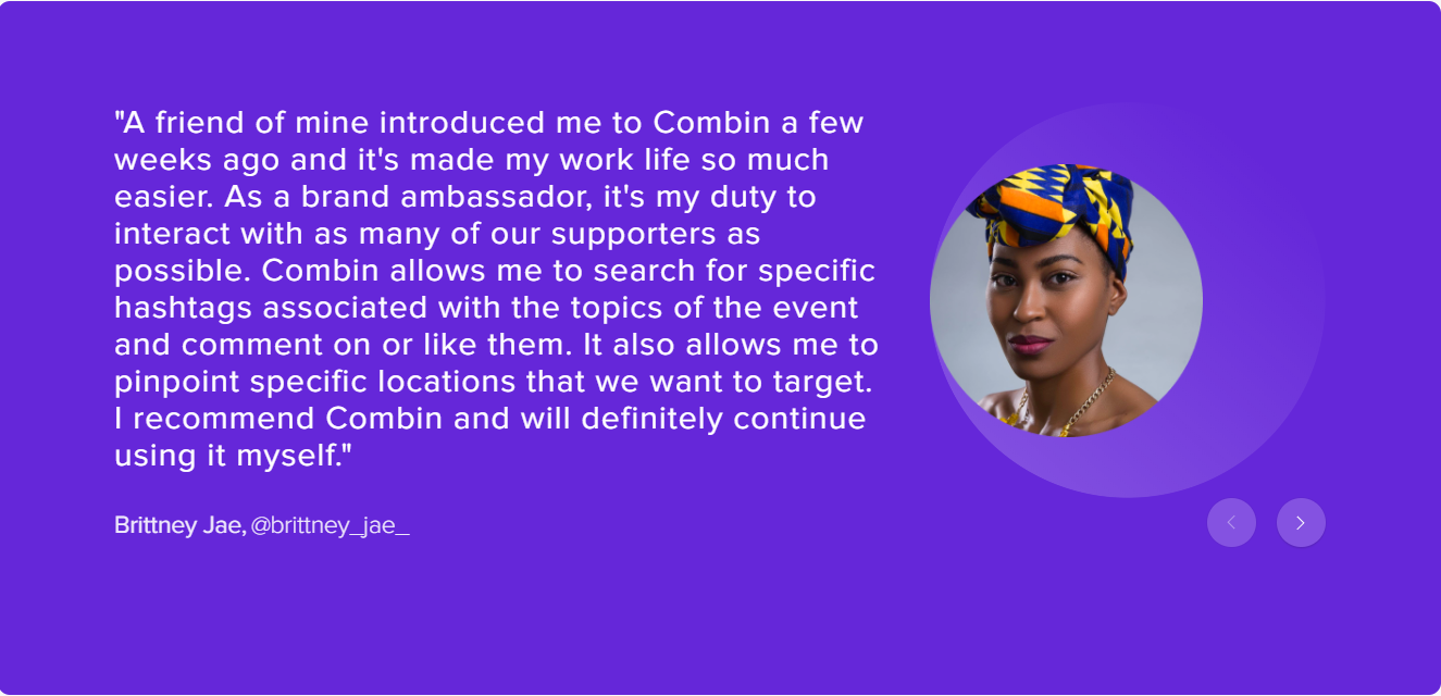 Combin- Testimonials