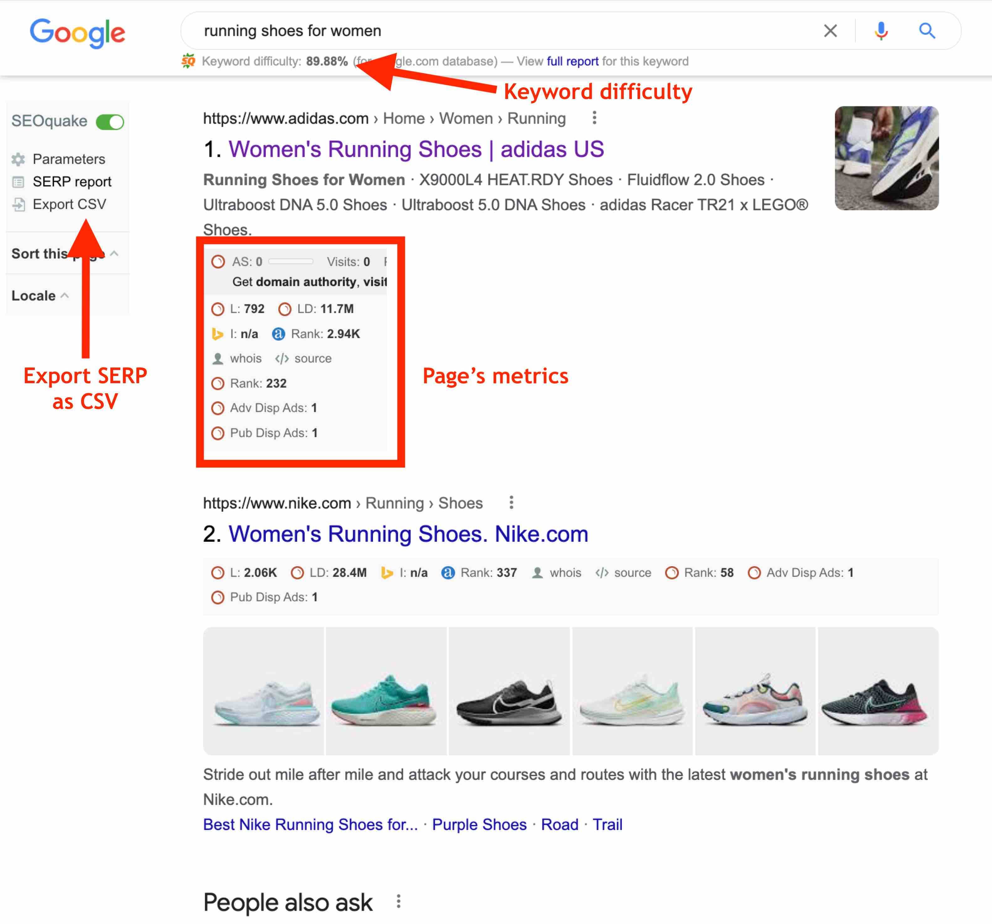 تمديد الكروم seoquake