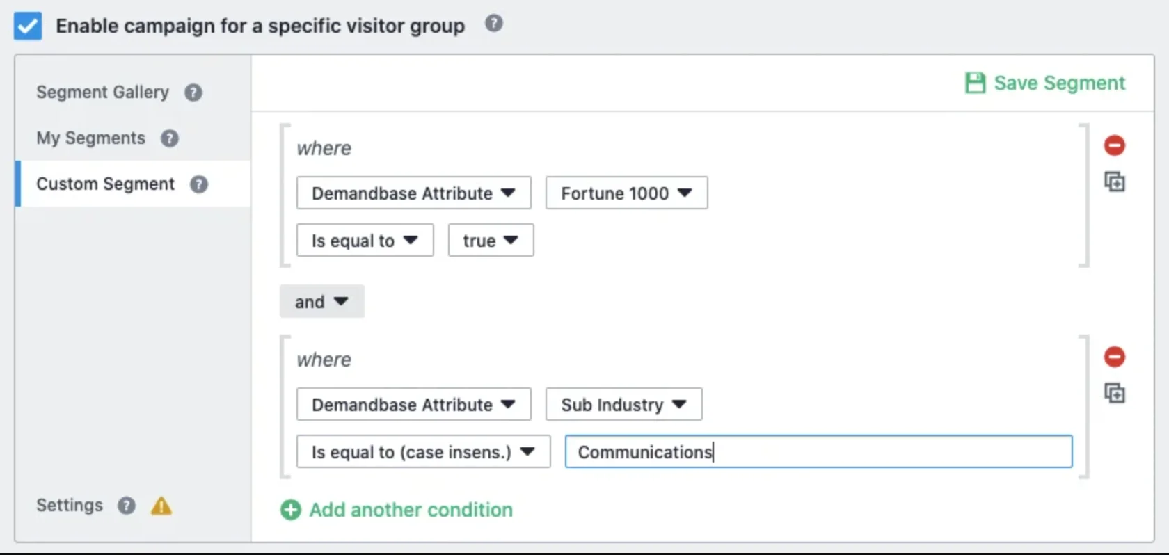 Membuat segmen khusus di VWO