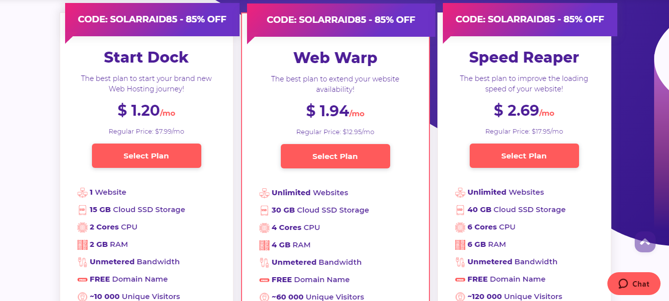 hostarmada hosting pricing