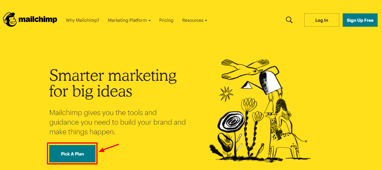 Tampilan MailChimp MailChimp OverView