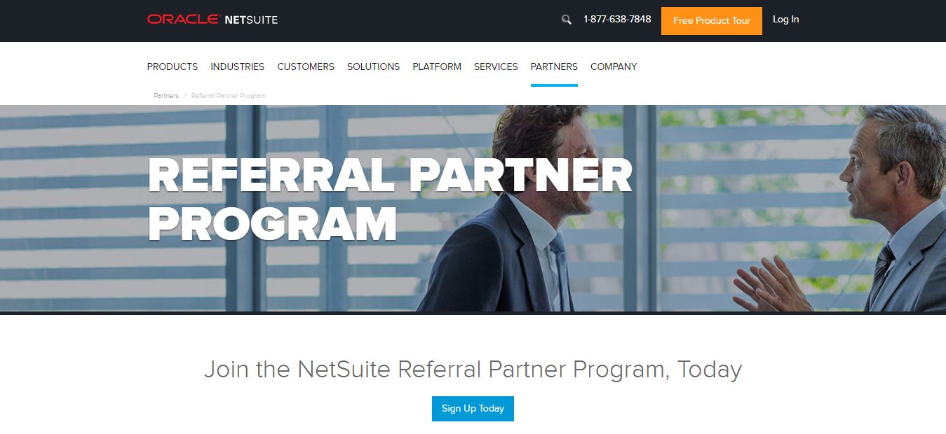 Реферальная партнерская программа NetSuite Software NetSuite Software Referral Partner Program