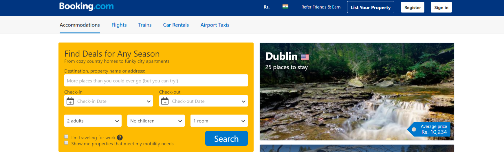 Booking.com - Programmes d'affiliation