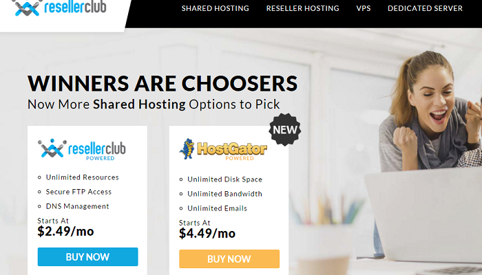 ResellerClub Shared Reseller Hosting Dedicated VPS