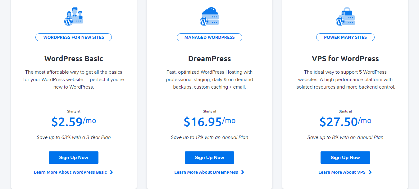 DreamHost Pricing