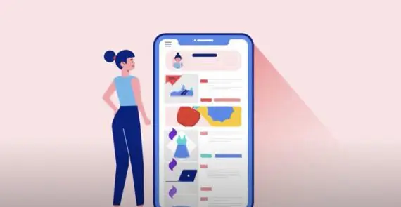 Captura de tela do vídeo promocional do Pinduoduo. Screenshot of Pinduoduo promotional video.