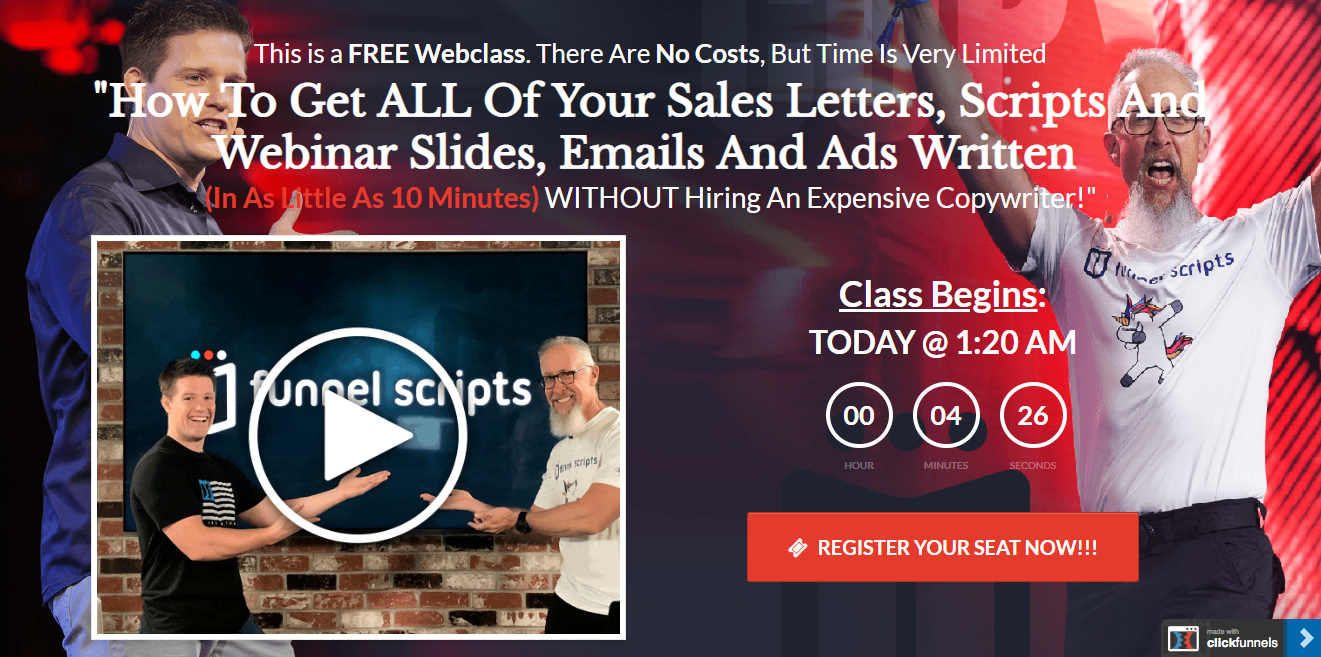 Scripts de embudo en profundidad - Clases Funnel Scripts in Depth Review - Classes