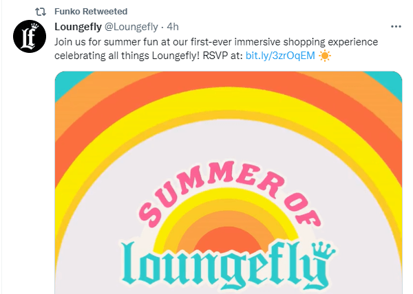 Twitter で Loungefly からリツイート