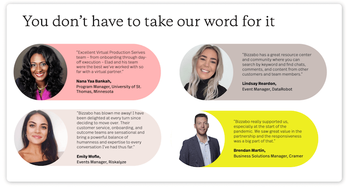 內容營銷漏斗 - 推薦頁面示例