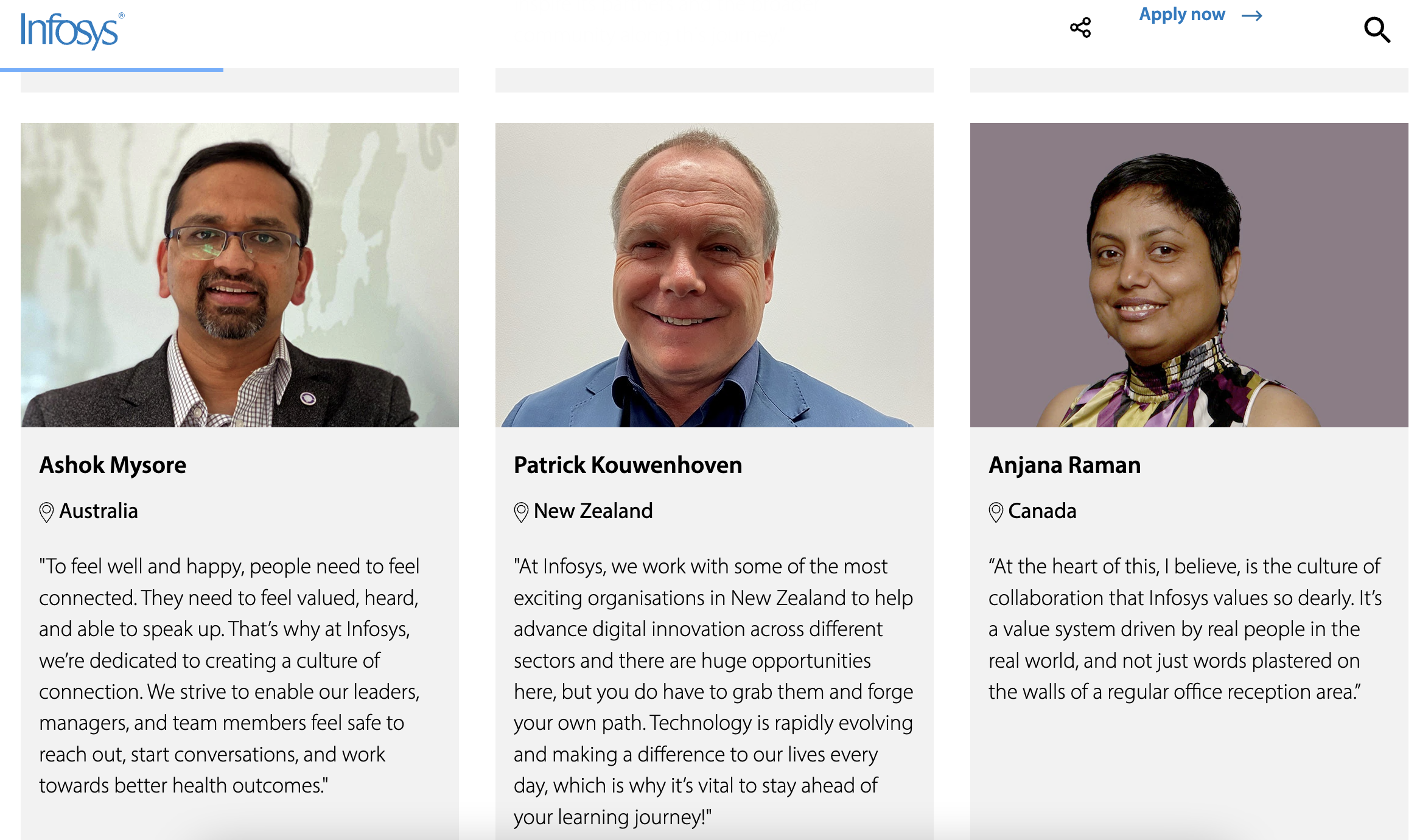 เรื่องราวของพนักงานของอินโฟซิส