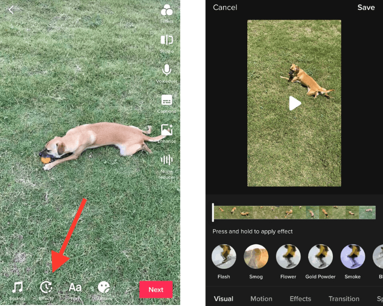 如何在 TikTok 上添加視覺效果