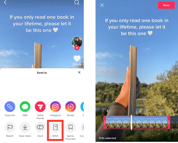 如何創建 TikTok 針跡