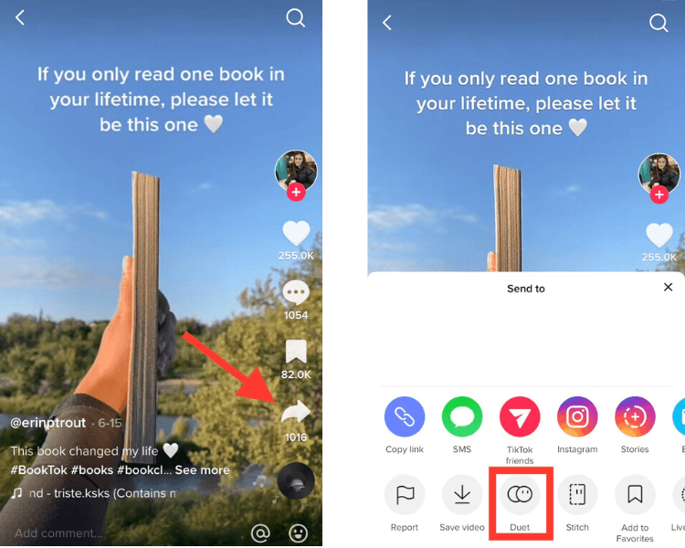 如何在 TikTok 上開始二重唱