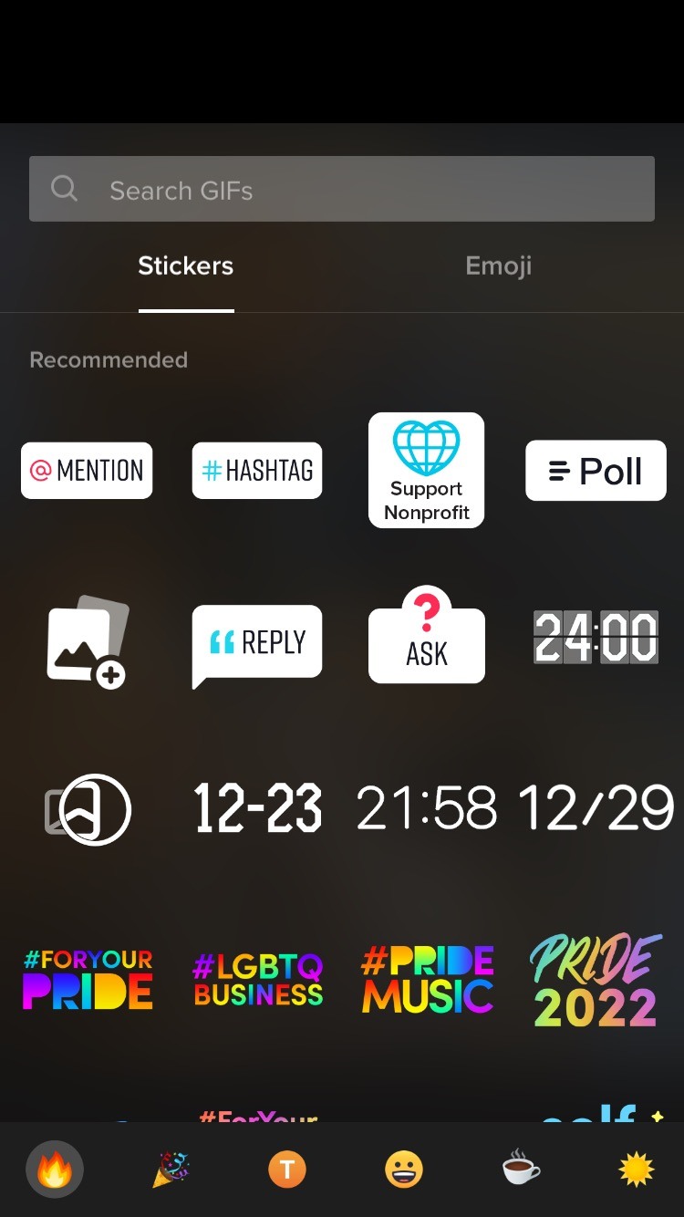 您可以添加到 TikTok 視頻的貼紙