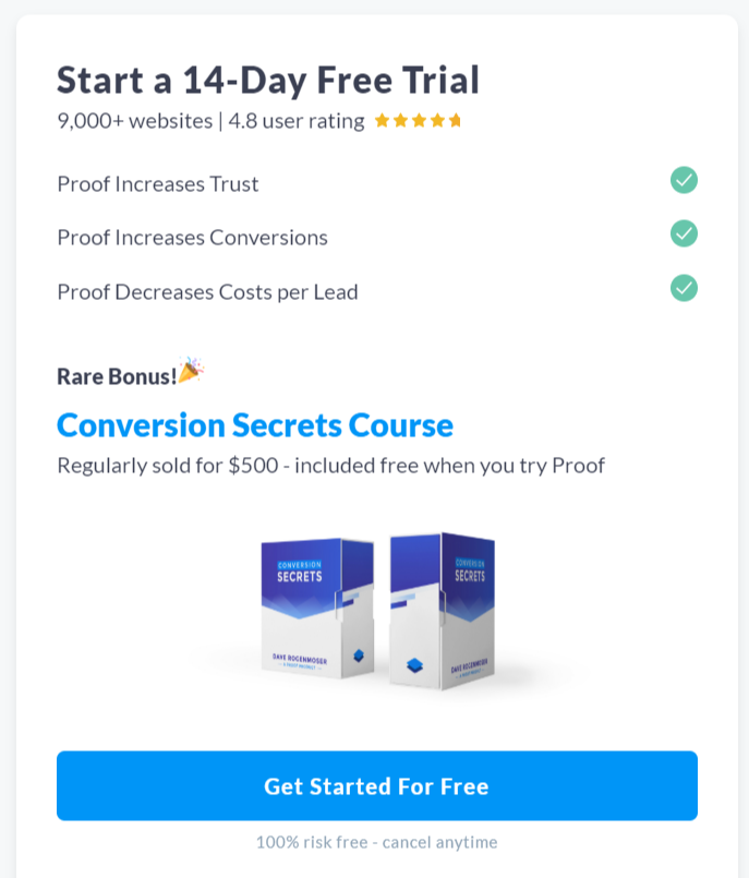 Конверсионный бонус – обзор UseProof Conversion Bonus- UseProof Review