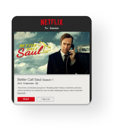 Un e-mail de recomandare de la Netflix