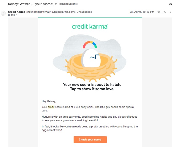 メール マーケティングの例のパーソナライゼーション