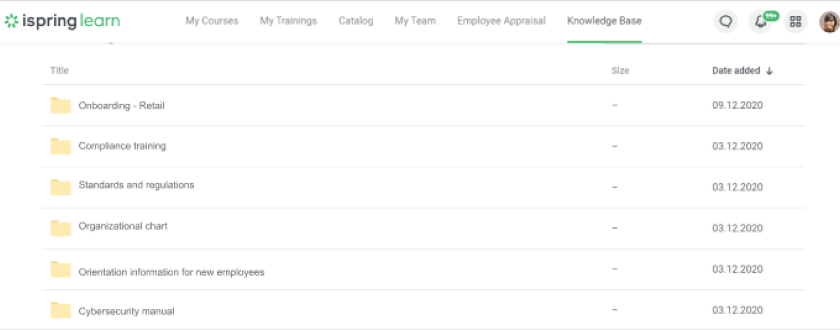 ispring-single knowledge base