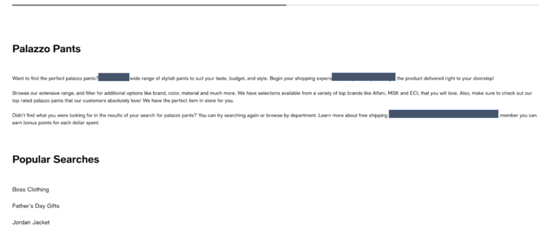 โมดูลลิงค์ภายในสำหรับกางเกงพาลาซโซ