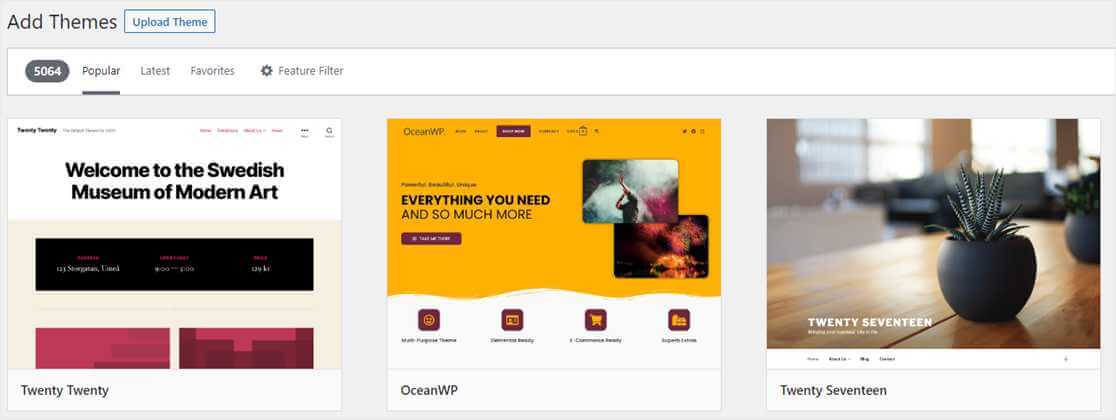 WordPress テーマ検索