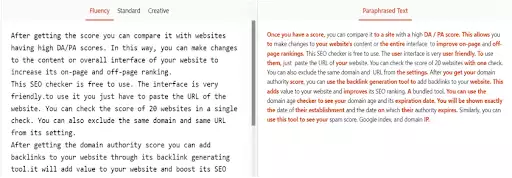 Paraphraser l'outil de référencement