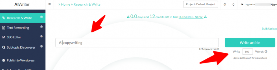 șablon de scriitor ai