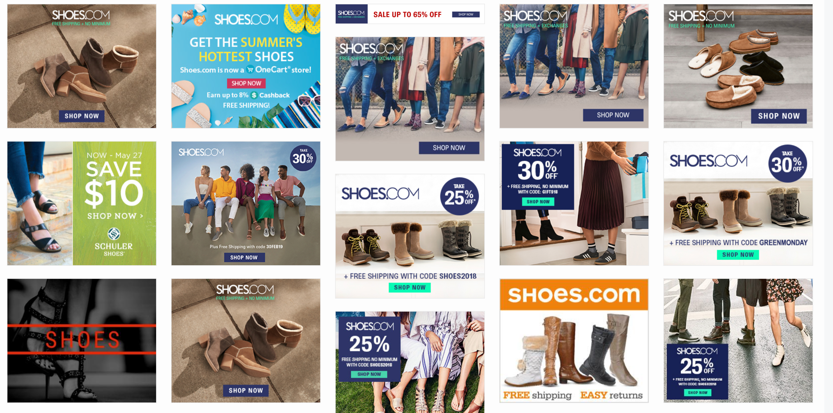 광고 형식의 예; 경쟁업체가 광고하는 위치 확인