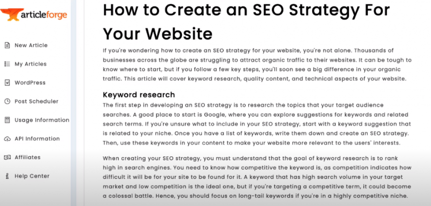 記事の偽造例のコピー
