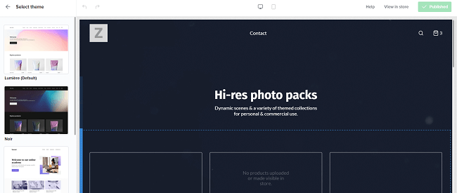 Sellfy - Personnaliser les paramètres de la boutique