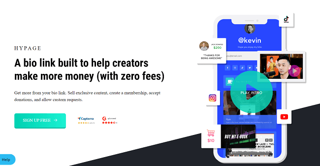 Pagina iniziale di Hypage