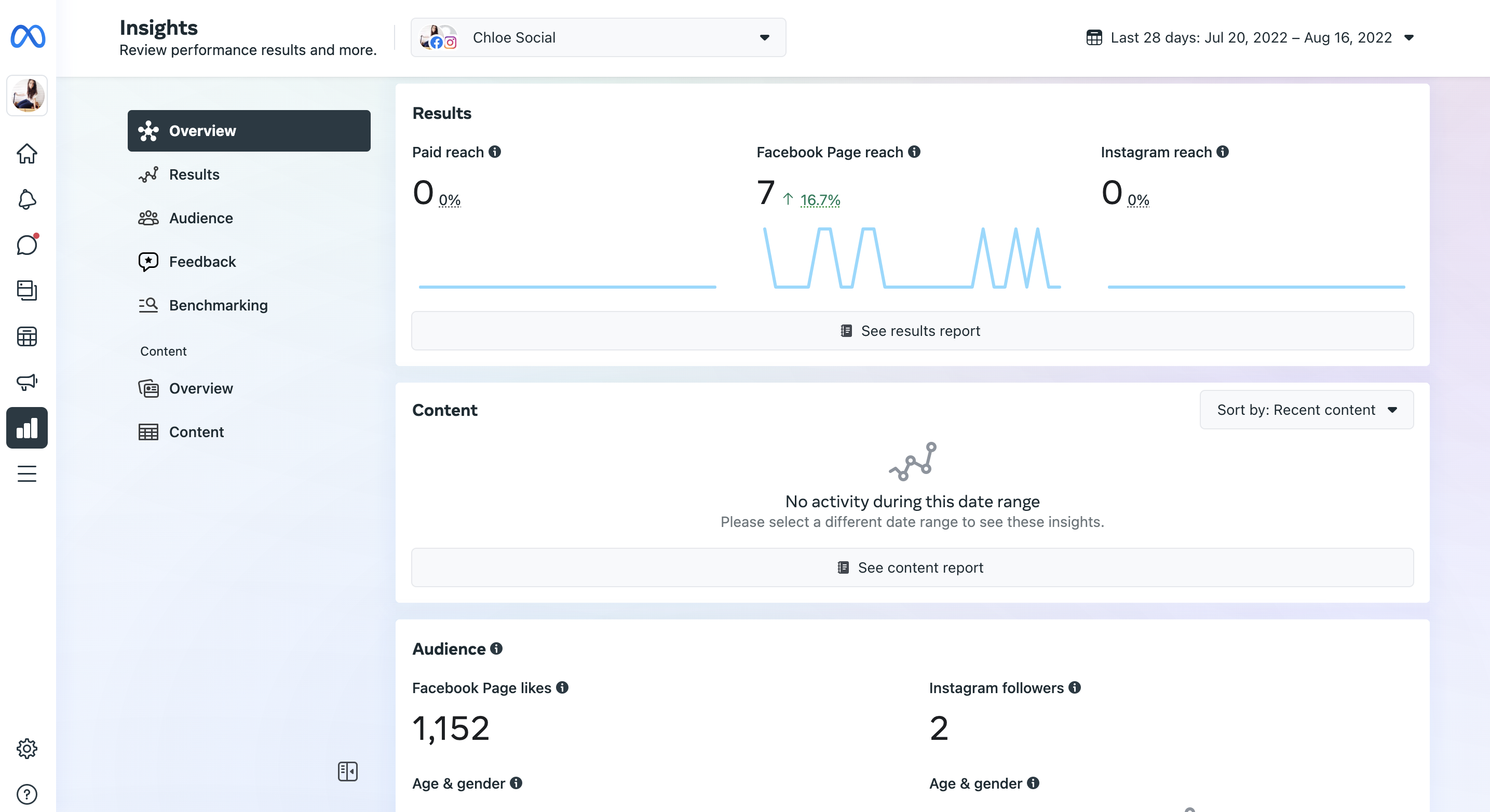 Tangkapan layar Meta Business Suite