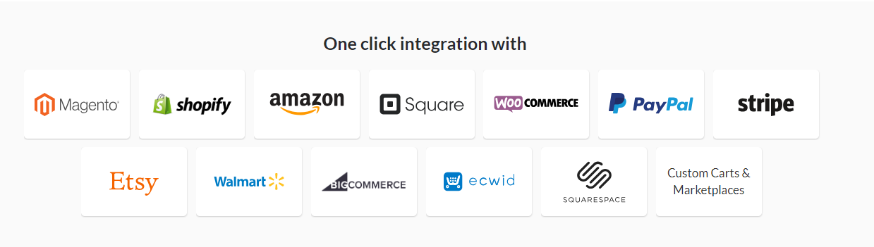 Taxjar Review- Popular Integrations: