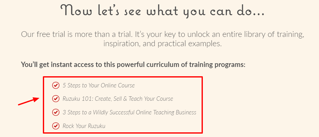 Revue Ruzuku - Voyons voir Ruzuku review -Lets see