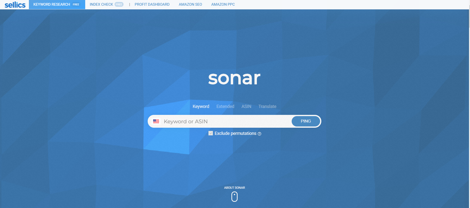Sonar - أداة مجانية لأبحاث الكلمات الرئيسية والمنتجات من أمازون