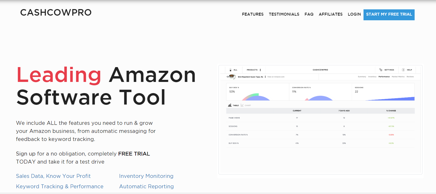 CASHCOWPRO - الفوز بتحليلات لأمازون